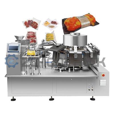 Fully Automatic Premade Bag Vacuum Rotary Packaging Machine
