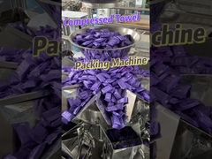 Sekiz İstasyonlu Sıkıştırılmış Havlu Torba Beslemeli Paketleme Makinesi